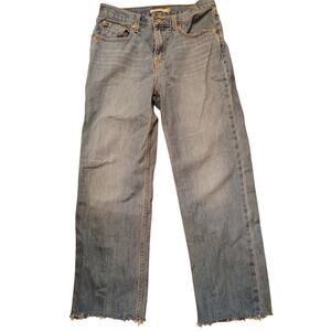 Levi’s Low Pro Jeans 27x26 • Raw Hem • Mid Rise Straight Leg